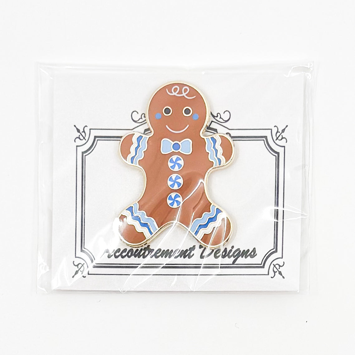 Gingerbread Man (Blue) Needle Minder