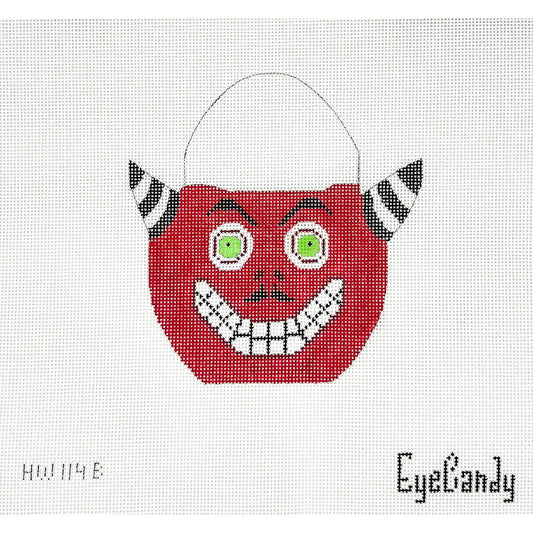 Devil Vintage Pail with Stitch Guide