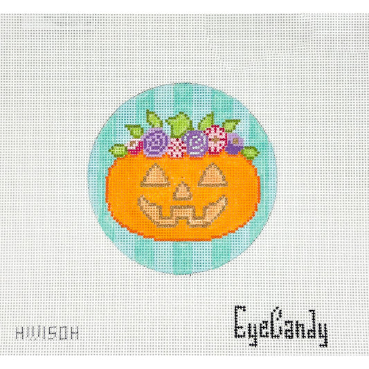 Jack O' Lantern with Flowers