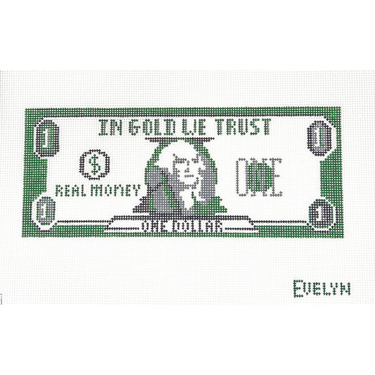 In Gold We Trust Dollar Canvas