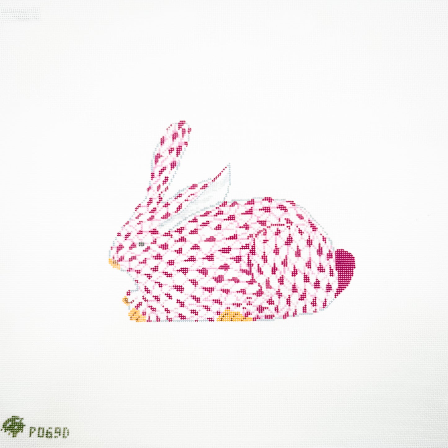 Large Pink Fishnet Bunny