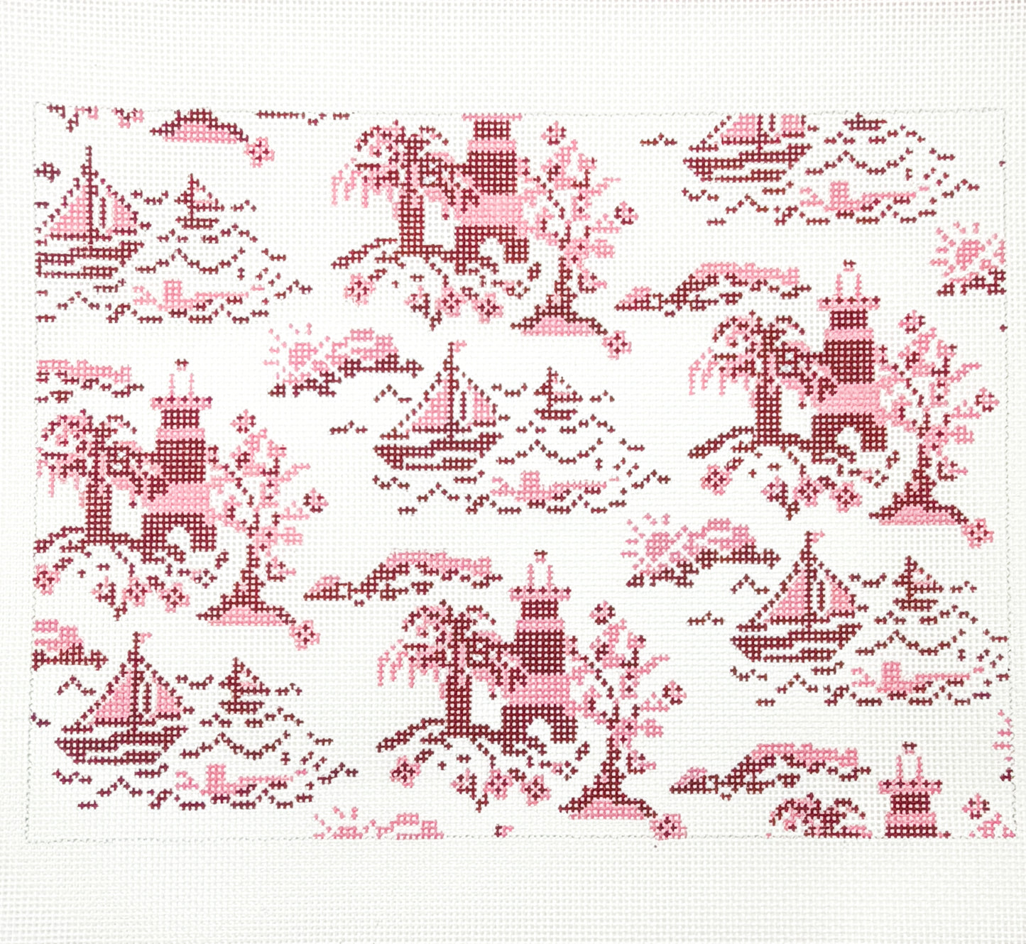 Red Summer Toile