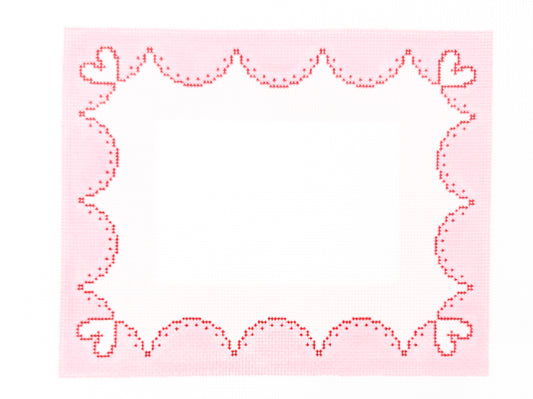 Pink Scallop Frame