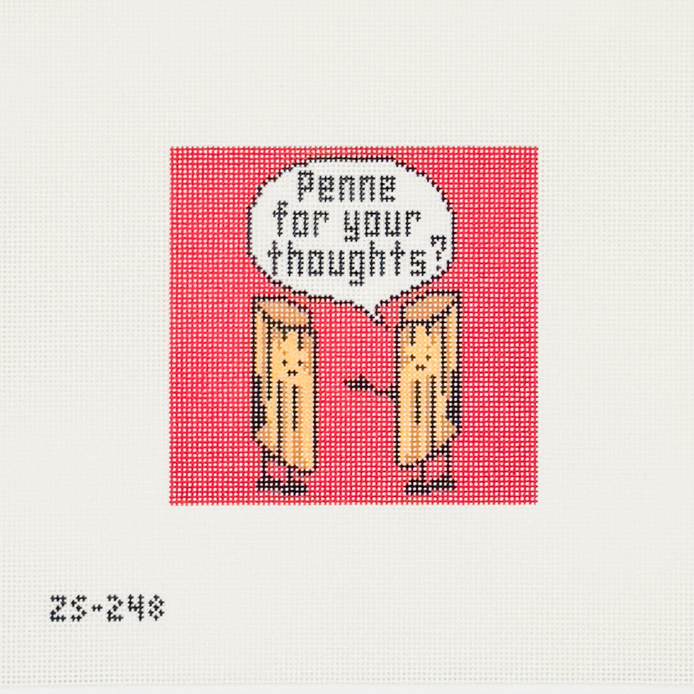 Penne for Your Thoughts Coaster