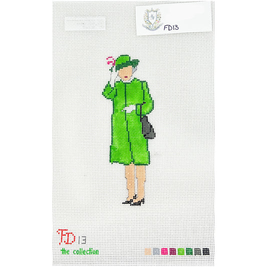 HM Elizabeth in Green