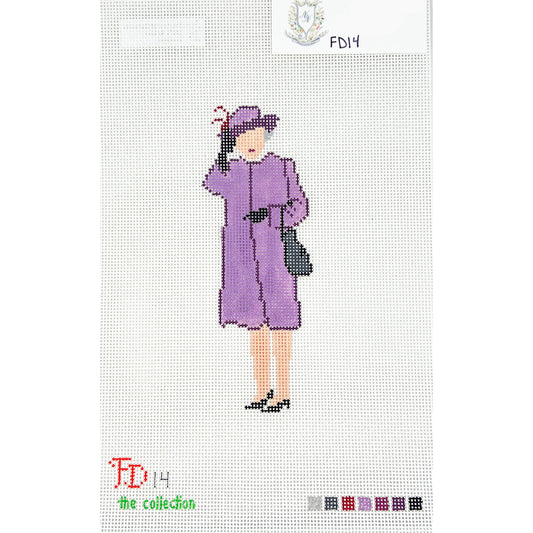 HM Elizabeth  in Purple