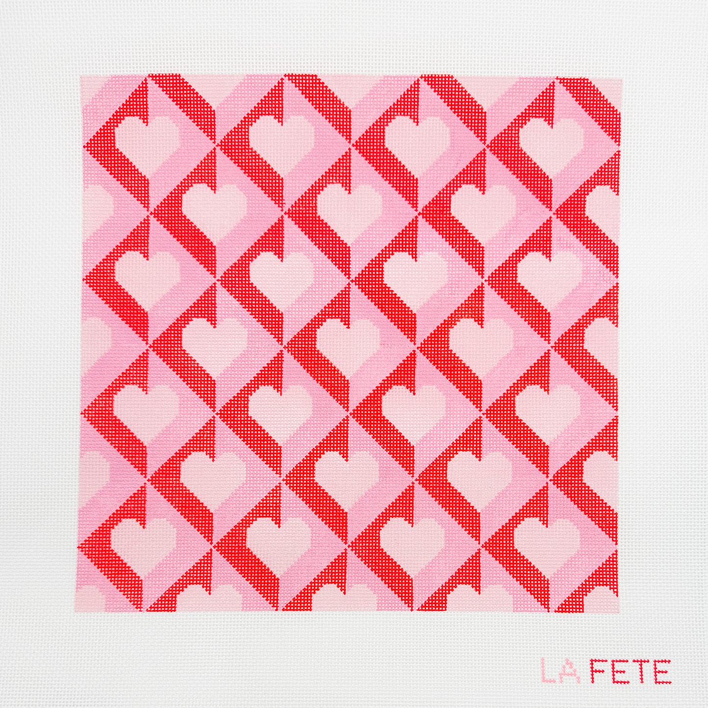 Red Hearts Pillow