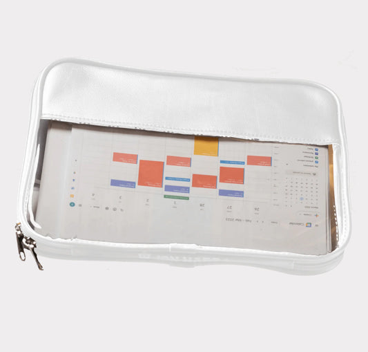 Jon Hart Leather Folio in White - CUSTOMIZABLE