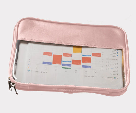 Jon Hart Leather Folio in Blush - CUSTOMIZABLE