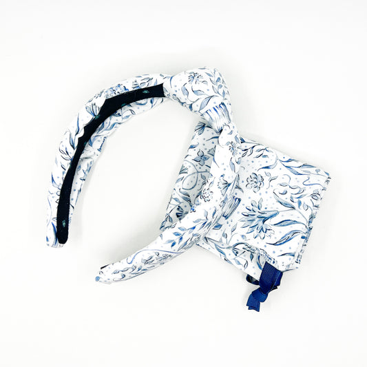 Needlepoint Print Knotted Headband