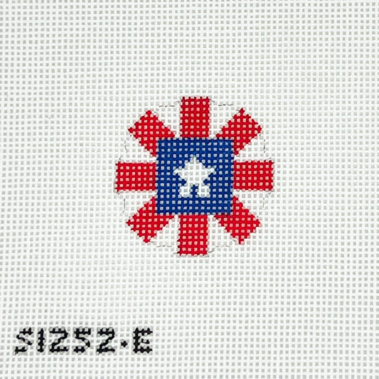 Red, White, and Blue Key Fob Insert