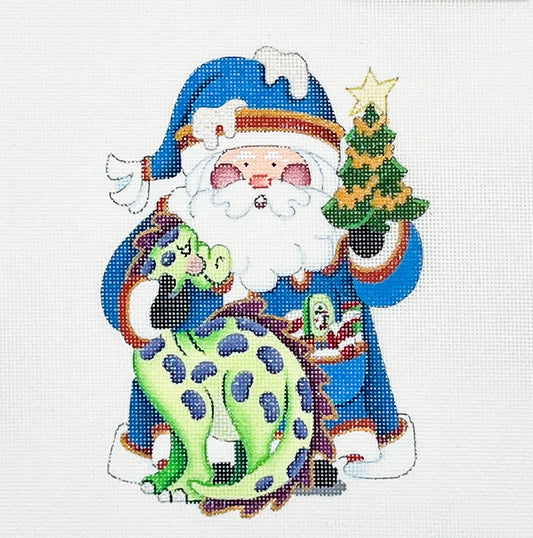 Squatty Santa with Dinosaur - 18 mesh
