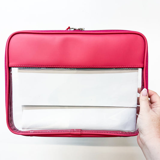 Jon Hart Leather Folio in Hot Pink - CUSTOMIZABLE