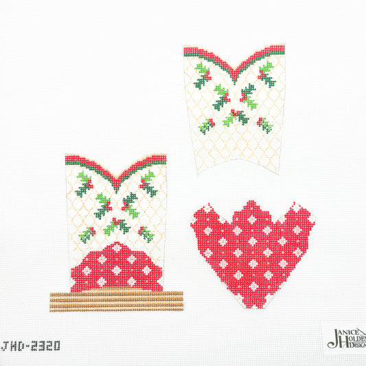 Holly Berry Mini 3D Cowboy Boot