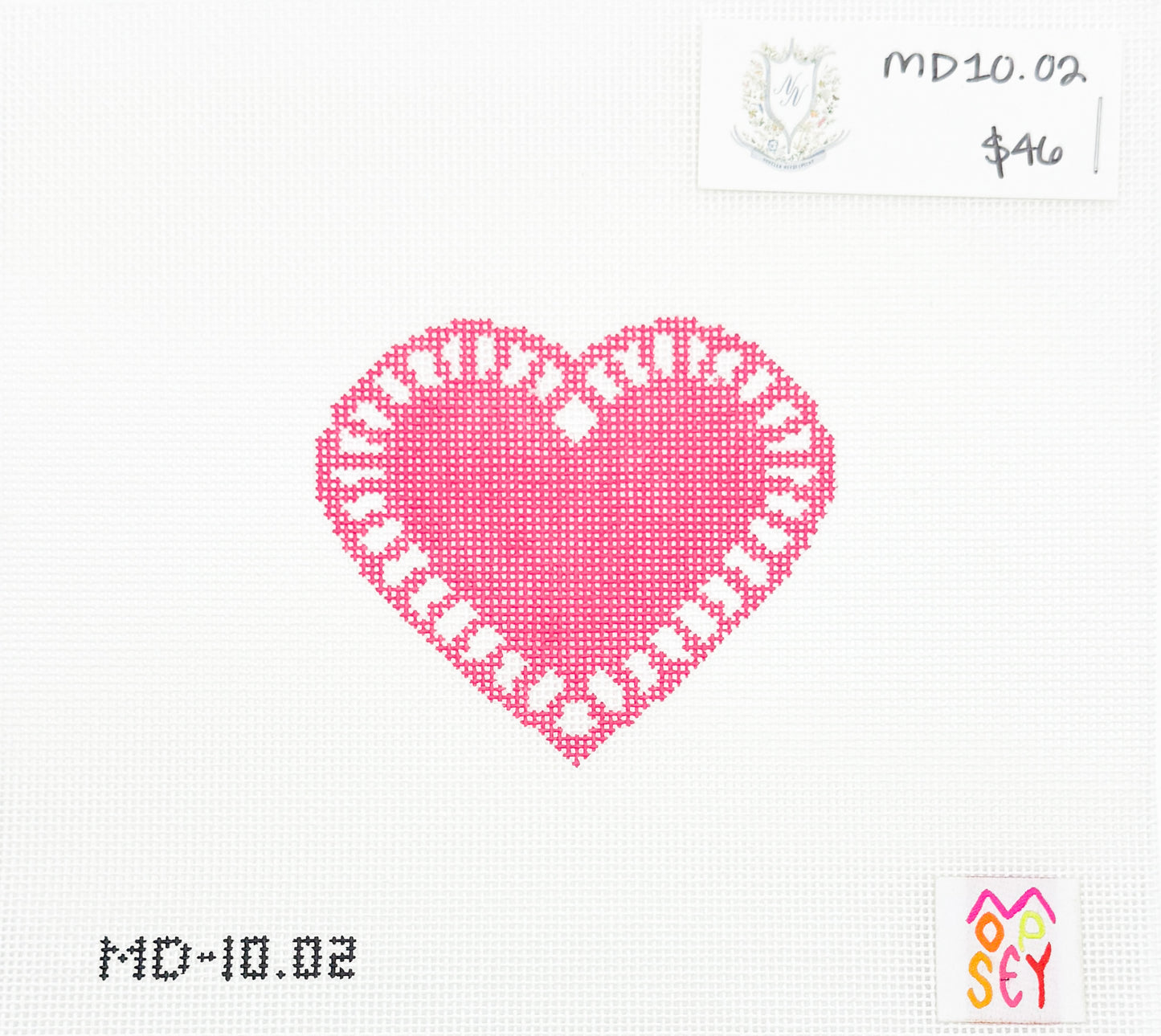 Hot Pink Love Doily