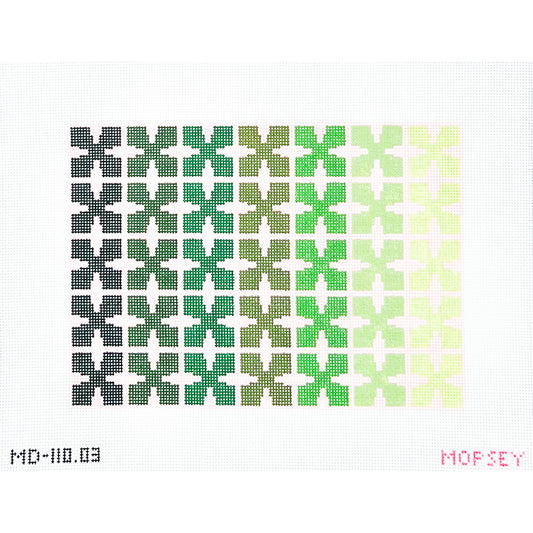 Geo Floral - Green/Pink