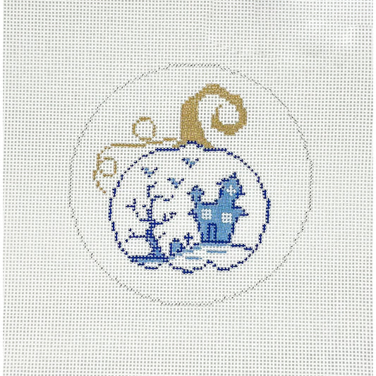 Chinoiserie Pumpkin Round