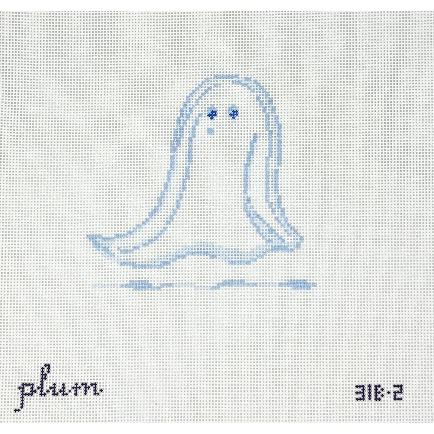 Blue & White Ghost #2