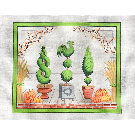 Fall Topiary Scene