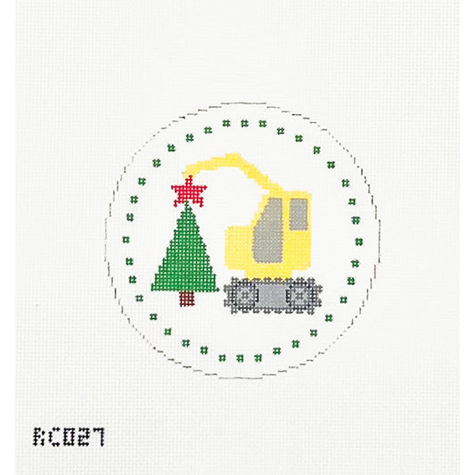 Dozer with Christmas Tree