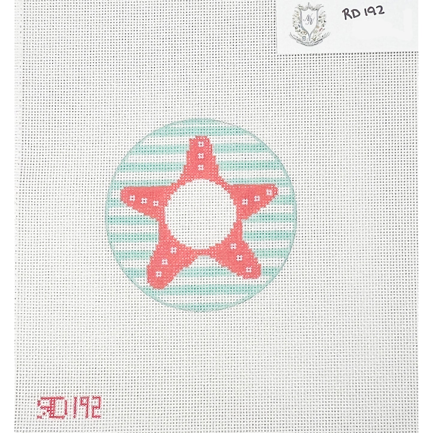 Starfish Monogram Round