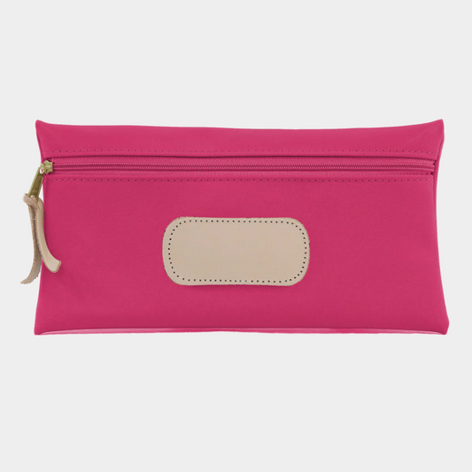 Jon Hart Large Pouch in Berry Coated Canvas