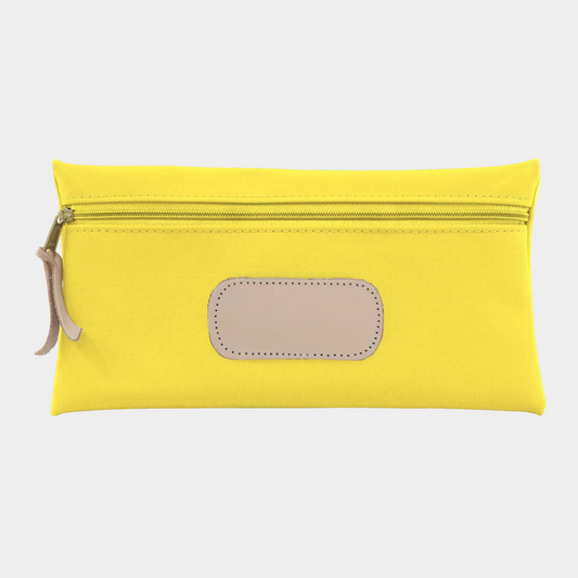 Jon Hart Large Pouch in Yellow Coated Canvas