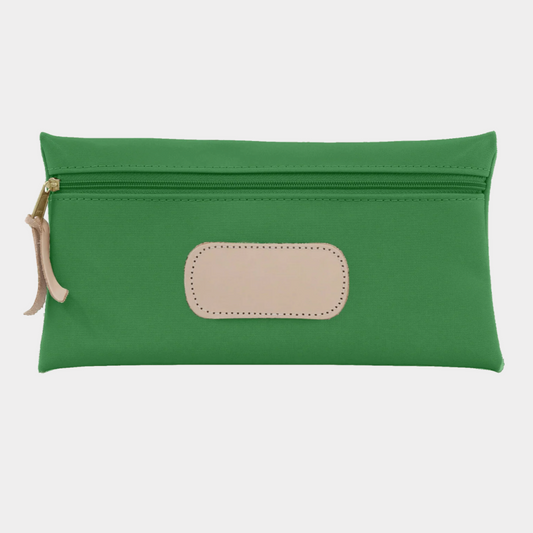 Jon Hart Large Pouch in Green Coated Canvas