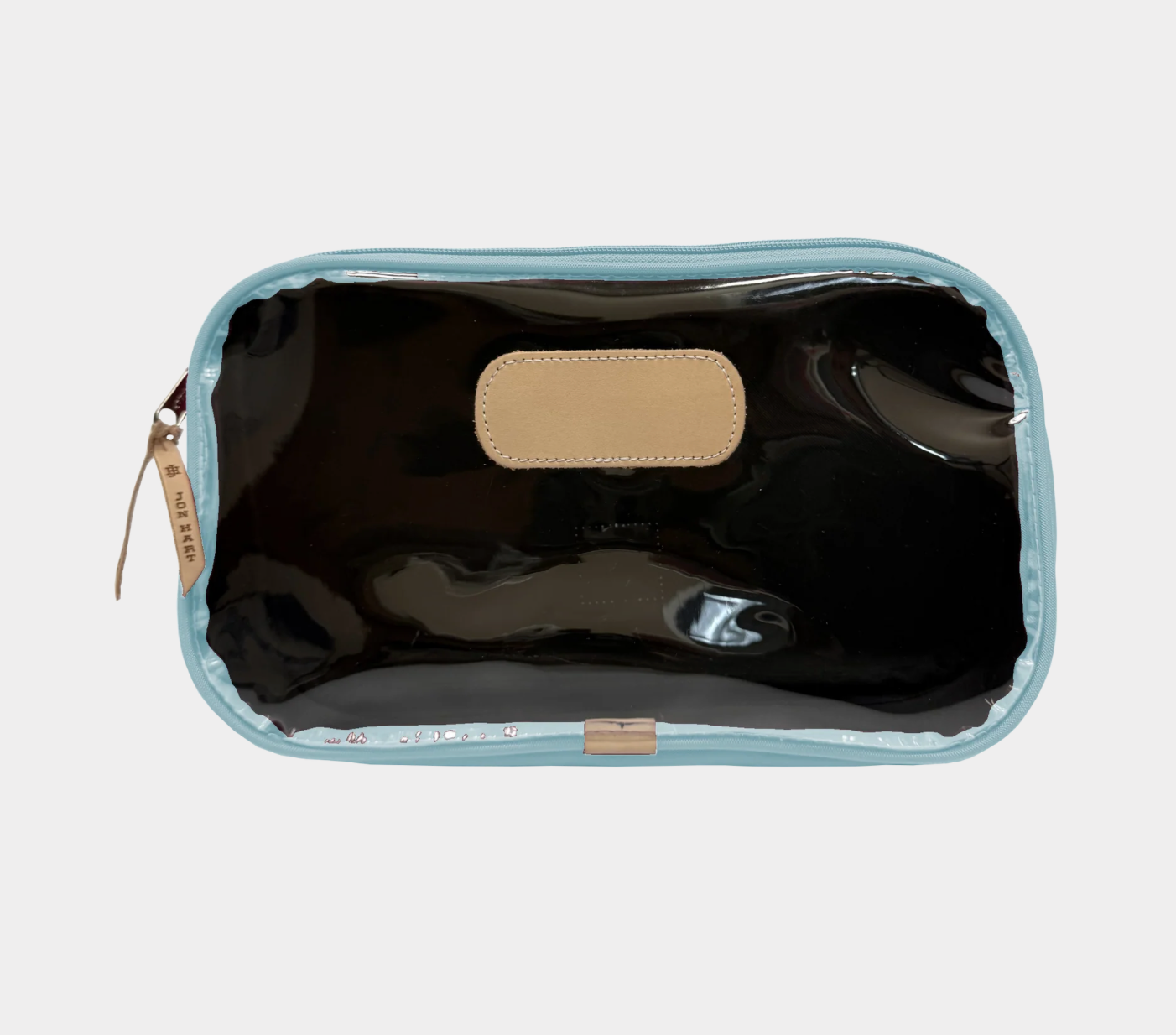 Jon Hart Compass Mahjong Tile Pouch in Ice Blue Coated Canvas