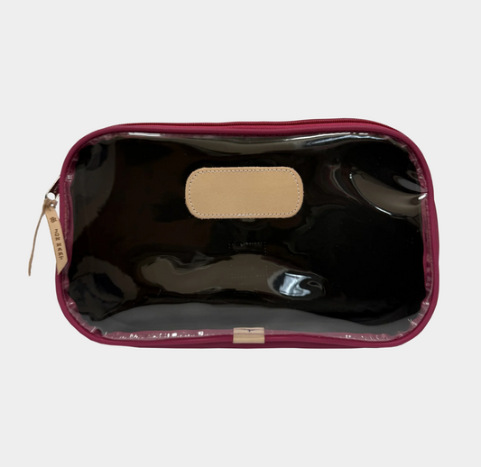 Jon Hart Compass Mahjong Tile Pouch in Berry Coated Canvas