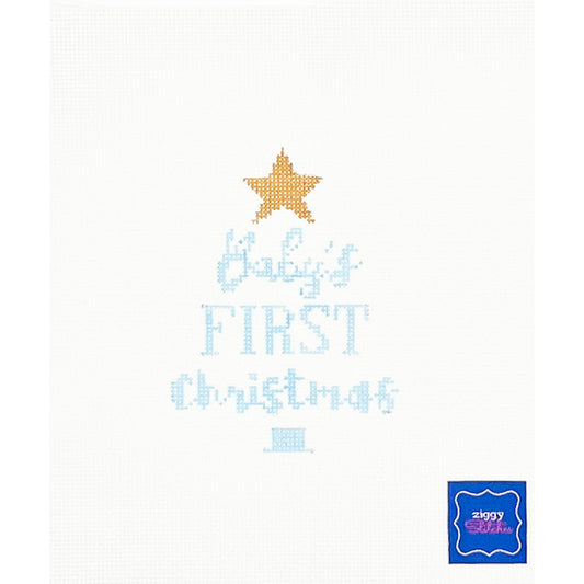 Baby's First Christmas in Blue